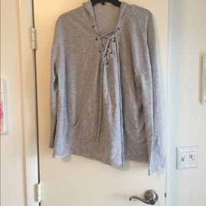 Lace up Hoodie
